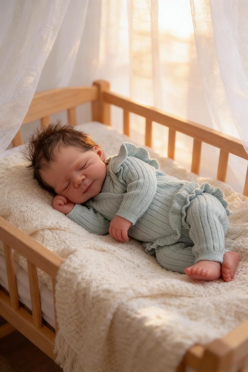 Zero Pam Muñecas Bebé Reborn Realistas Niño 18 Pulgadas Niña Recién...