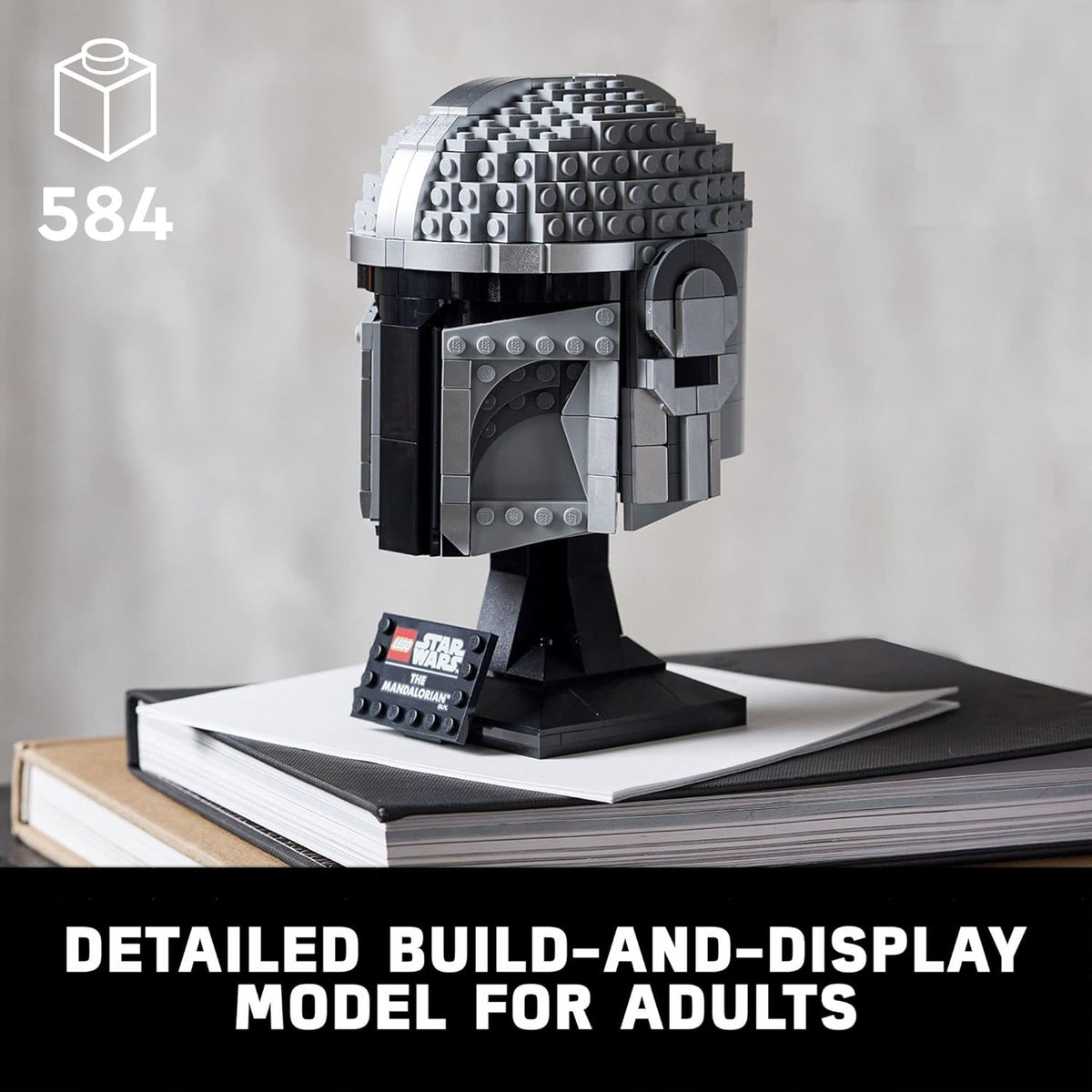LEGO Star Wars The Mandalorian Helmet 75328 Kit de modelo