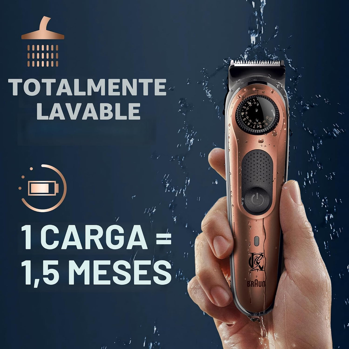 Recortadora de barba King C. Gillette PRO con 40 ajustes de longitu...