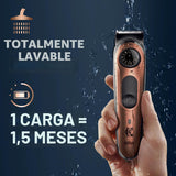 Recortadora de barba King C. Gillette PRO con 40 ajustes de longitu...