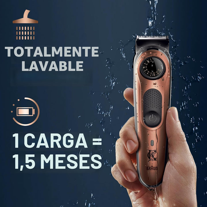 Recortadora de barba King C. Gillette PRO con 40 ajustes de longitu...