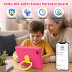 Android 16 Kids Tablet HD de 10 pulgadas con lápiz capacitivo y funda, 24