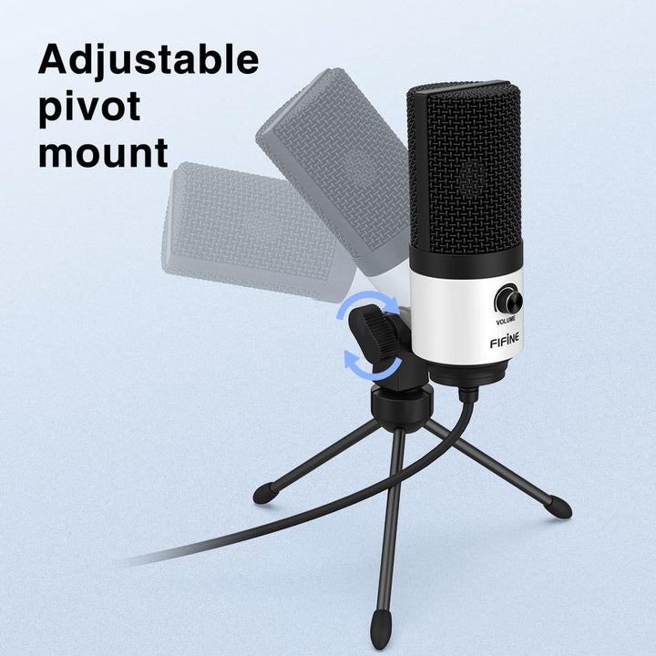 FIFINE - Micrófono USB para podcast, micrófono de grabación para PC...