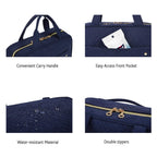 BAGSMART Neceser Bolsa de Viaje con Gancho para Colgar, Bolsa de Cosméticos de Maquillaje Resistente al Agua, Organizador de Viaje para Accesorios, Champú, Contenedor de Tamaño Completo, Artículos de