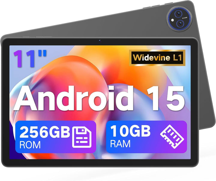 Tableta JUNYANG de 11 pulgadas con Android 15, 256 GB de ROM, 10 GB...