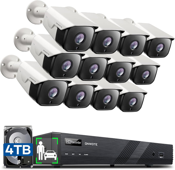 ONWOTE Sistema de cámara de seguridad PoE NVR de 16 canales 6K 12MP...