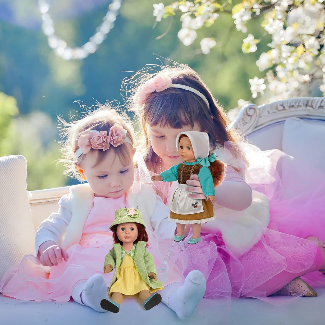 WONDOLL Accesorios de ropa para muñecas de 18 pulgadas, 6 piezas de...