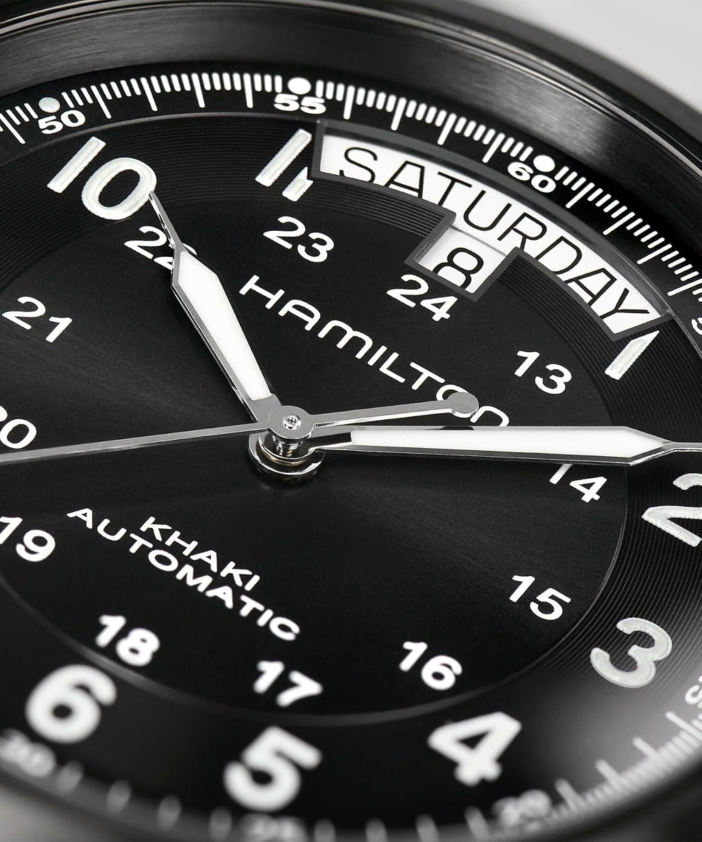 Hamilton Khaki Field King Reloj automático para hombre, caja de acero