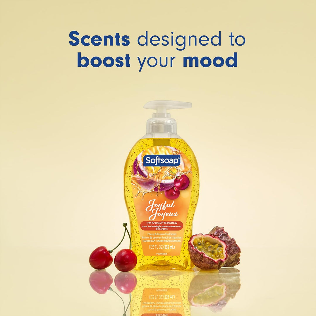 Softsoap Joyful - Jabón líquido para manos, sin parabenos, pH equil...