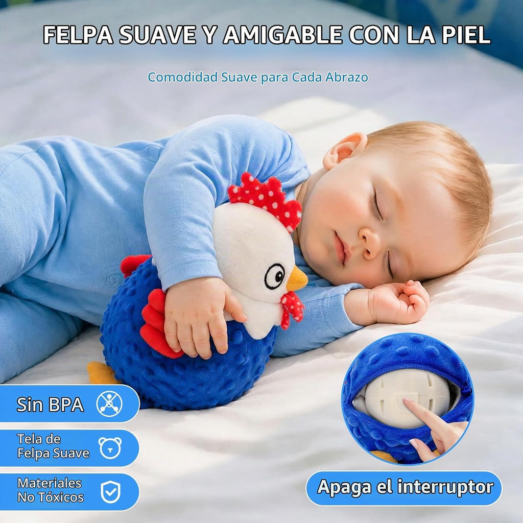 Juguetes para bebés - Pollo musical de peluche con repetición de voz