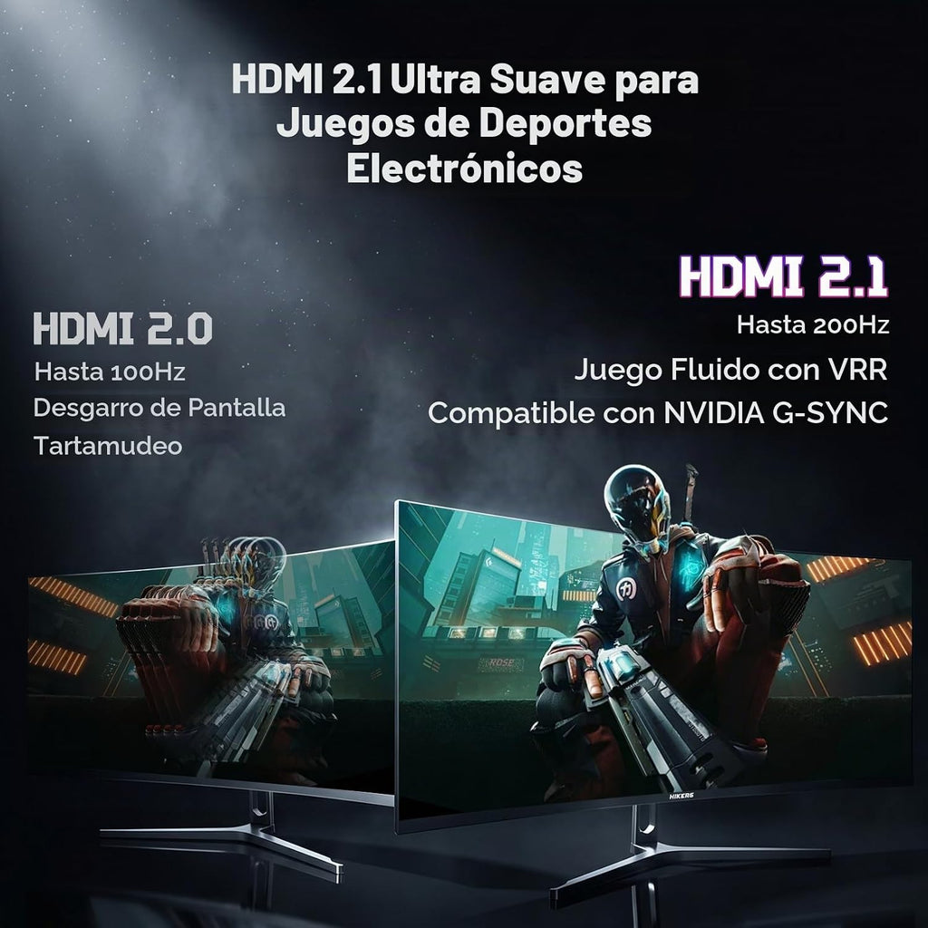 Hikers Monitor curvo para juegos de 34 pulgadas UWQHD 200Hz HDMI 2....