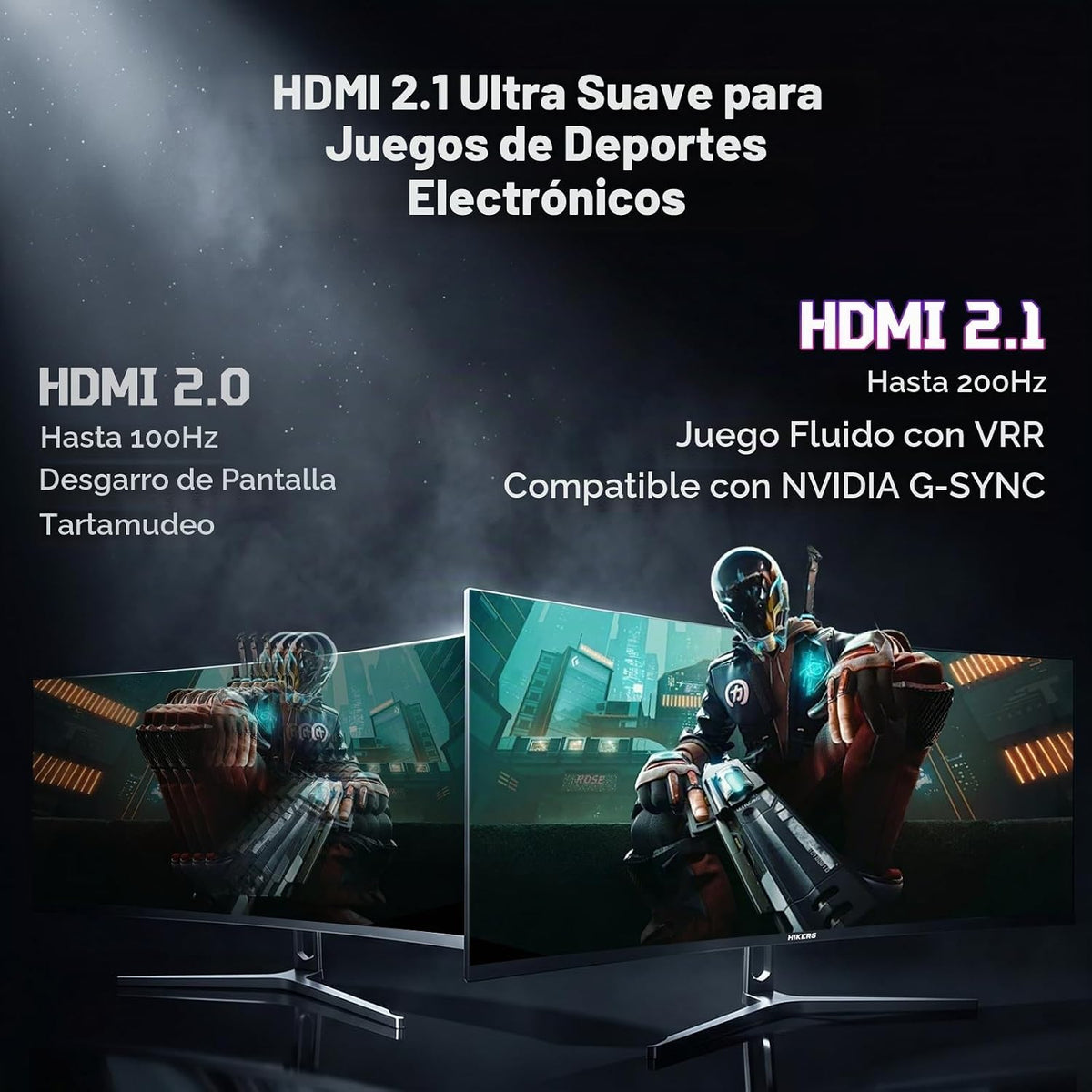 Hikers Monitor curvo para juegos de 34 pulgadas UWQHD 200Hz HDMI 2....