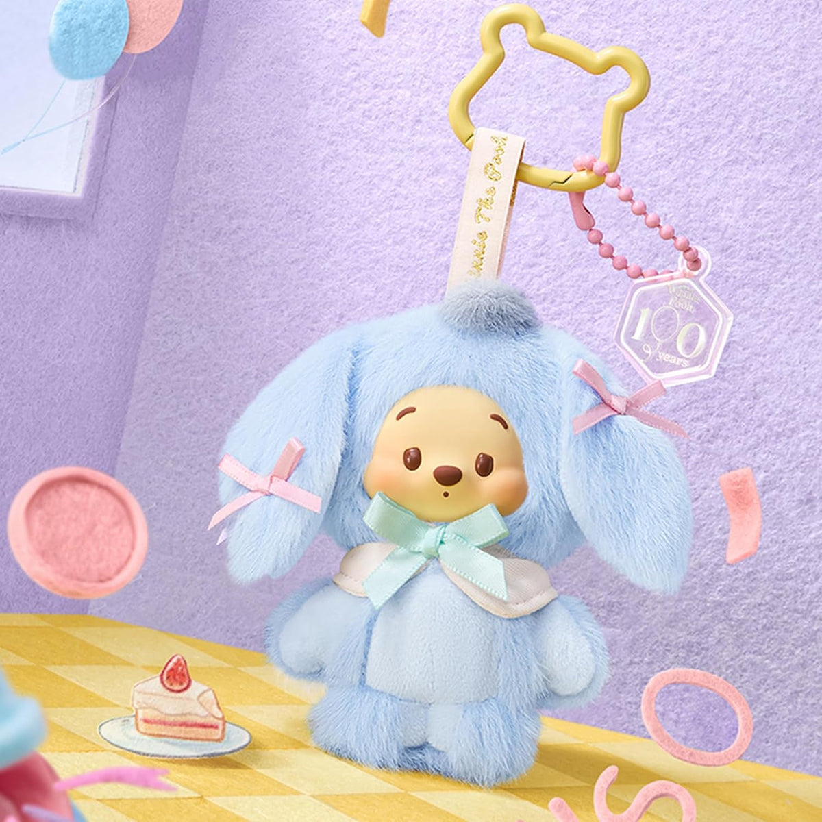MINISO Disney Winnie the Pooh Friends Mini Series Colgante de Vinilo y Plush en Caja Sorpresa, Llavero Figura Coleccionable Para Bolso, Decoración del Hogar, Regalos de Cumpleaños y Festivos para Niños y Fans de Disney (Uno Aleatorio)