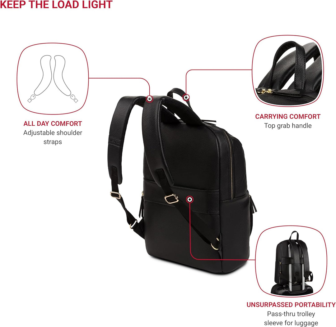 SwissGear Serenity Luxe Mochila para Laptop para Mujer, Bolsa para...