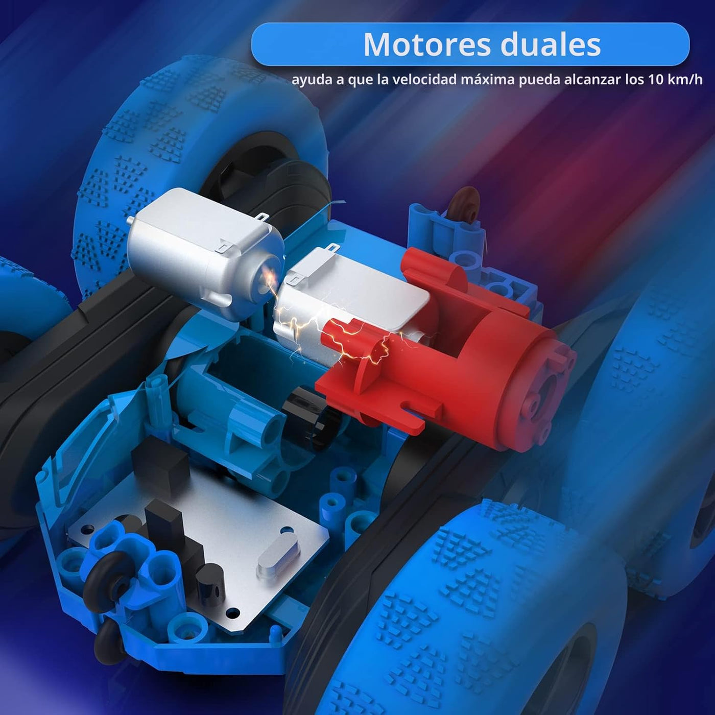 Hamdol Auto de control remoto para niños, auto de acrobacias RC gir...