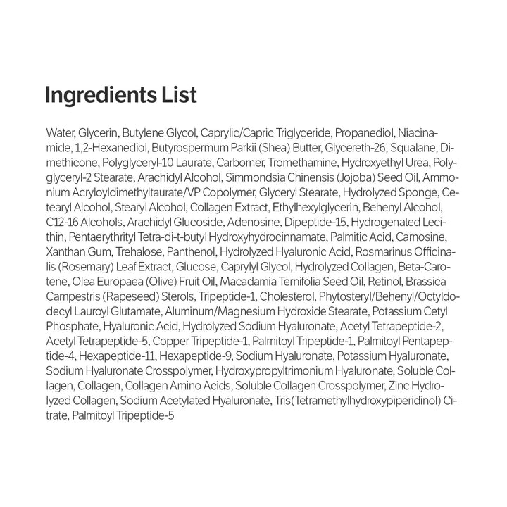 SUNGBOON EDITOR Crema de cápsula de retinol de colágeno profundo, h...