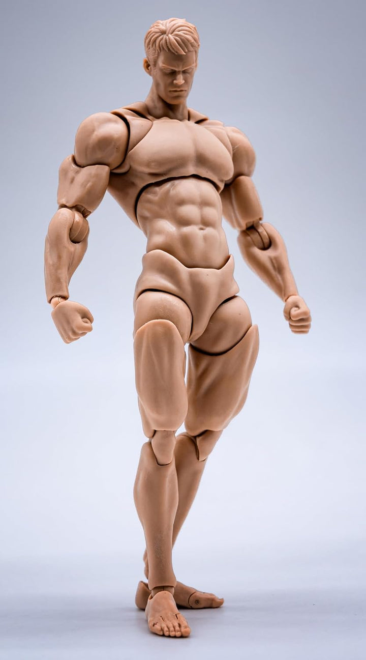 Fremego Figura de acción masculina a escala 1\/12, figura muscular...