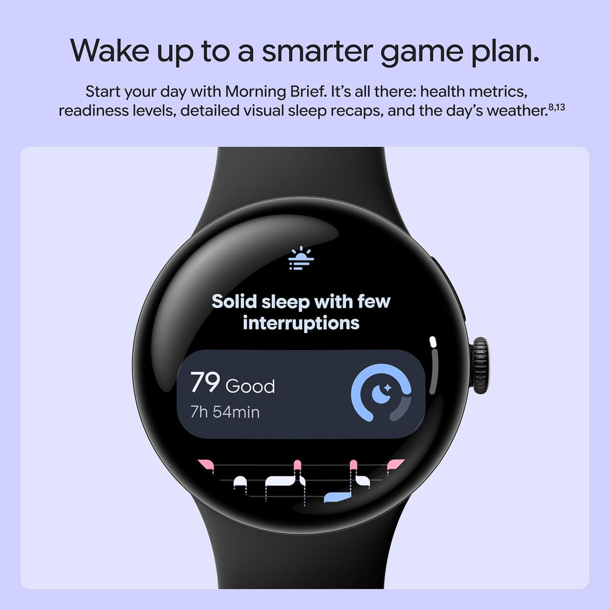 Google Pixel Watch 5 (1.614 in) - Reloj inteligente Android - Obsidiana