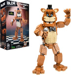 BLDR Five Nights at Freddy's™ Freddy Fazbear - Figura articulada de 11 pulgadas con 571 piezas, 0306