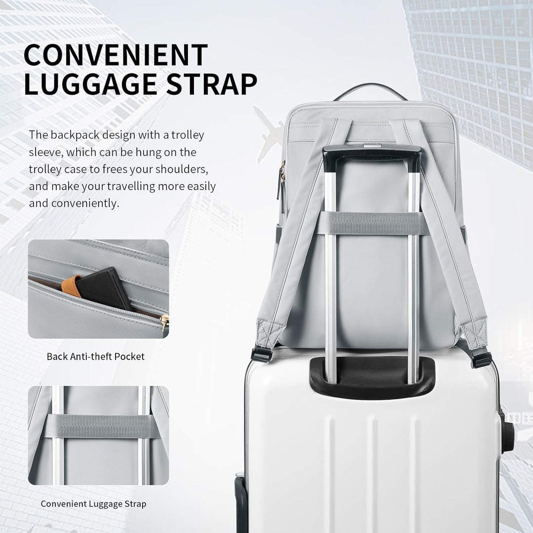 GOLF SUPAGS Elegante mochila para computadora portátil para mujer,...