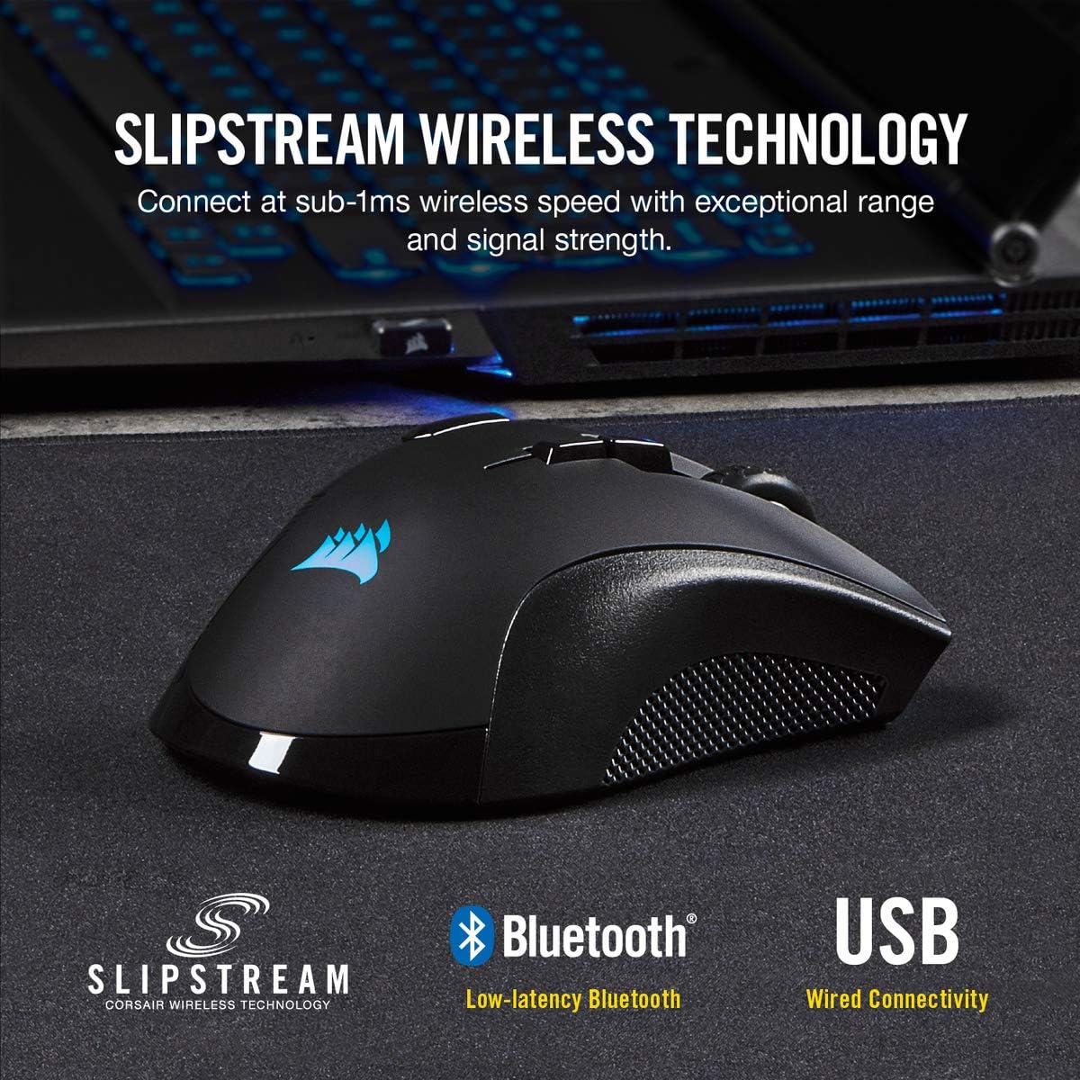 Corsair IRONCLAW RGB mouse inalámbrico FPS\/MOBA para juegos \u2013...