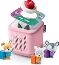 Toniebox 2 Audio Player Bundle para Kids 3+ con Lalalinos Akio, Cosmo, Scout Figurines y Tonieplay Game & Controller - Cloud Pink