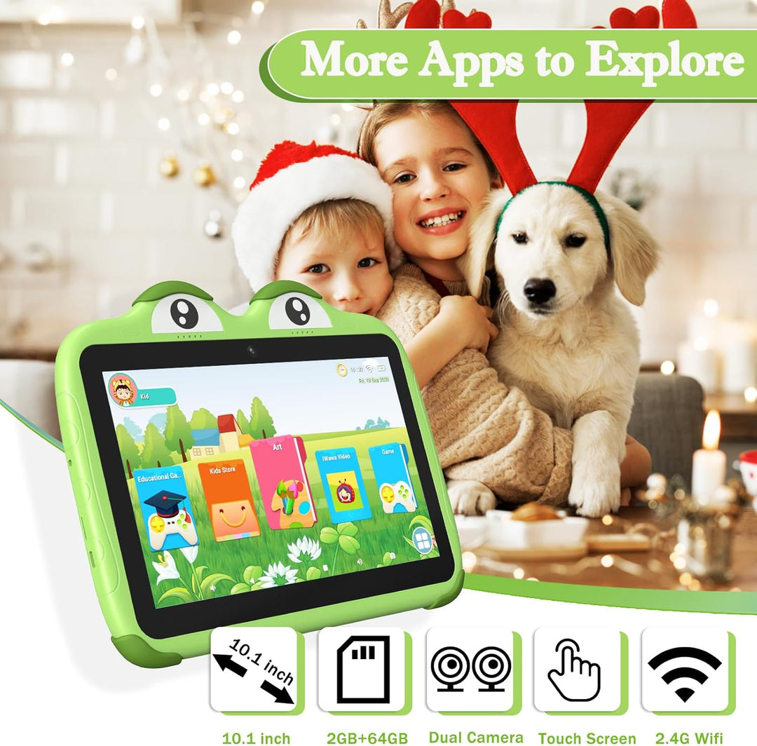 Tableta infantil de 10 pulgadas para niños, Android de 64 GB, table...