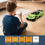 IQKidz Kit de bloques de construcción STEM para niños - Auto de carreras con control remoto y robot de juguete 2 en 1, gran regalo para niños, adolescentes de 6 7 8-12+ años que aman la ingeniería y