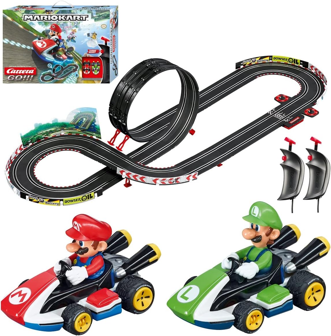 Carrera GO Mario Kart Electric Slot Car Race Track Set - Toy para Ages 6+