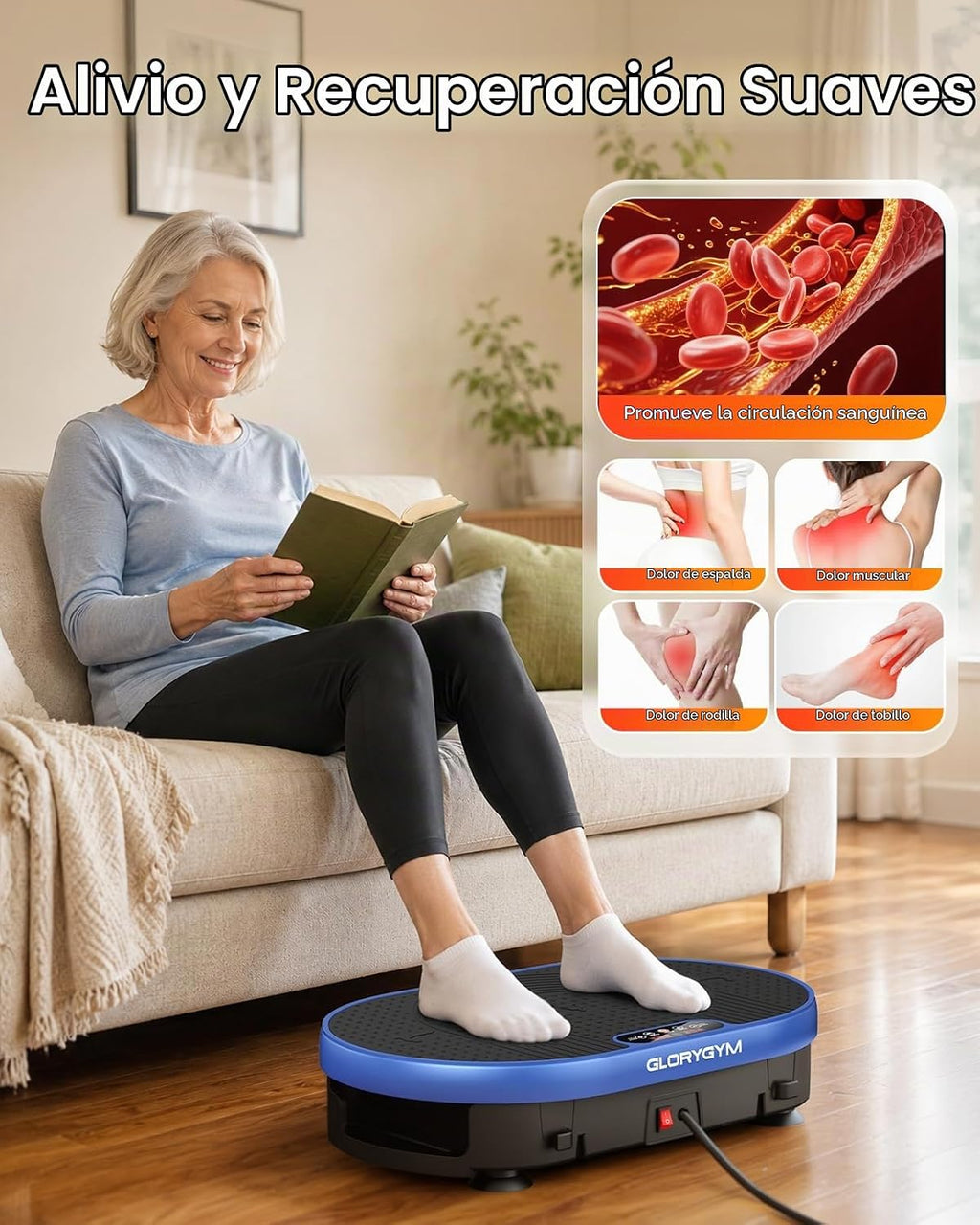 Plataforma de Vibración para Ejercicio para Body Shaker y Pérdida de Peso, Plataforma Vibratoria con Bandas de Resistencia, 120 Niveles de Velocidad, Control Remoto, Entrenamiento de Cuerpo Completo, Equipo Compacto de Gimnasio para el Hogar