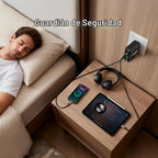 Paquete de 2 cargadores USB C, 200 W GaN cargador súper rápido tipo C iPhone 17 16 carga rápida 6 puertos plegable PD estación de carga para todos los teléfonos iPhone/Android, Samsung Galaxy S25/S24