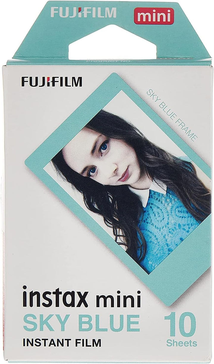 Fujifilm Instax Mini Sky Blue película con 10 fotos