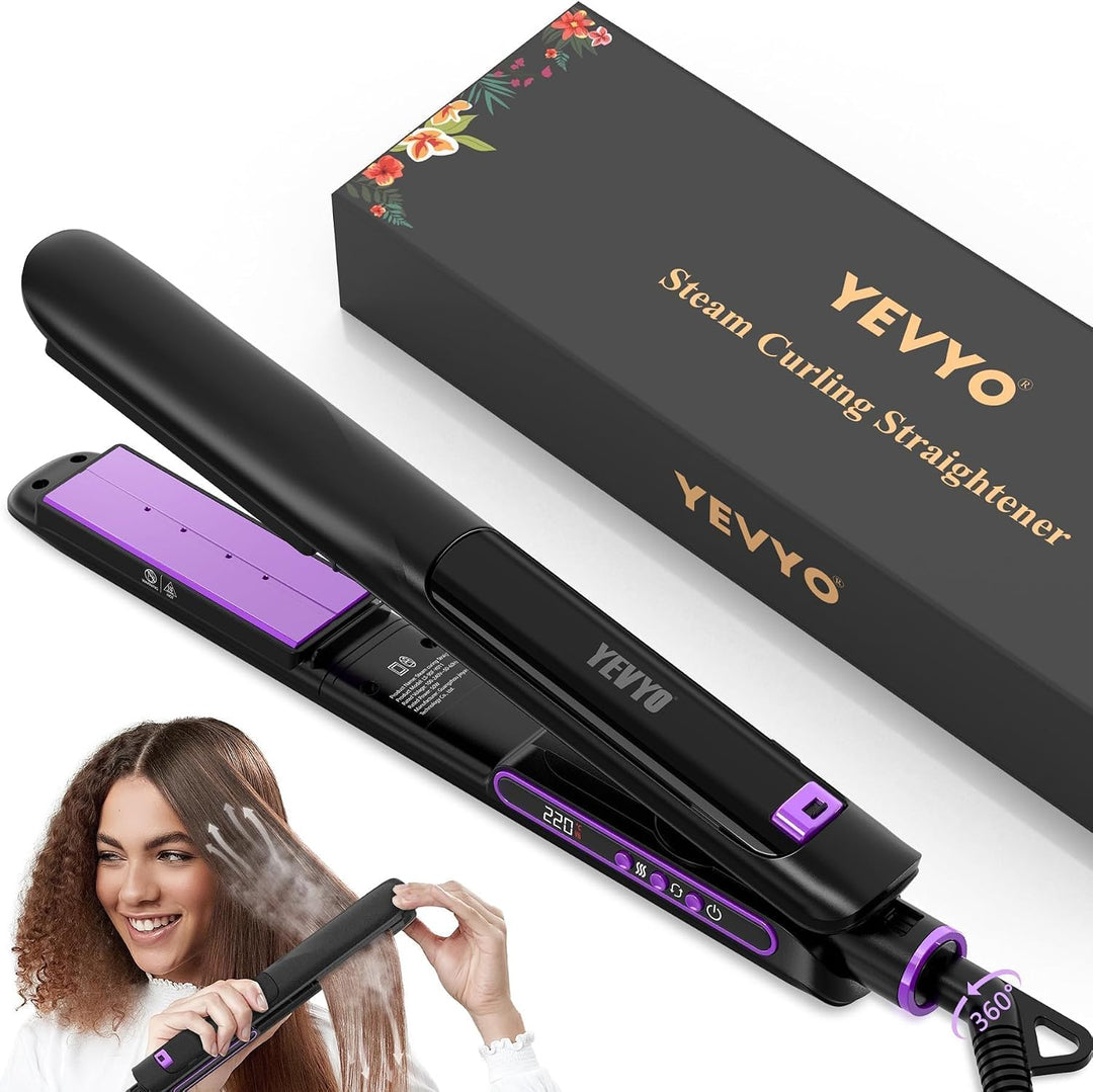 Alisadores de vapor para cabello, planchas alisadoras profesionales...