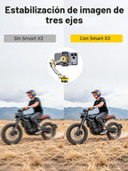 AOCHUAN Smart X3 360 ° Pan Rotación Gimbal Estabilizador para iPhone w