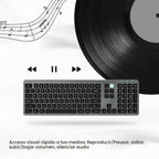 Teclado con cable con mini cubierta de control (6
