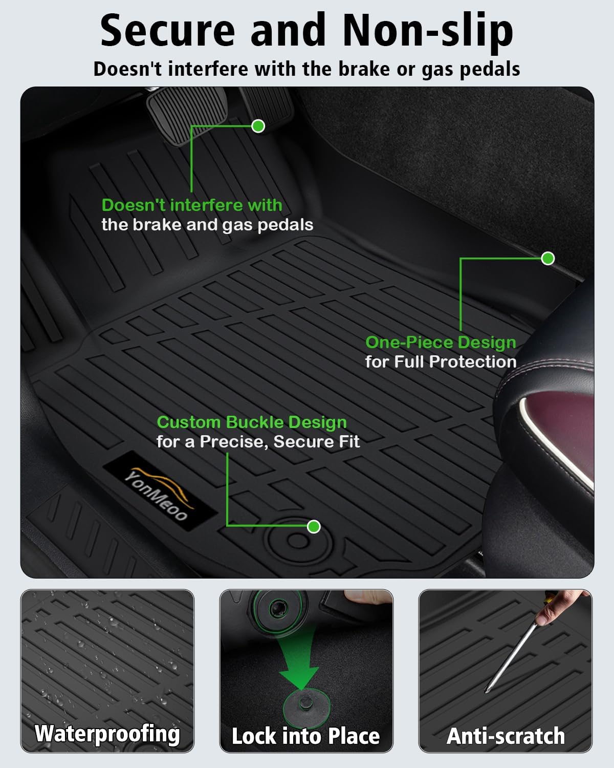 Alfombrillas y forro de carga para Chevy Equinox 2018-2024 (solo gasolina)/GMC