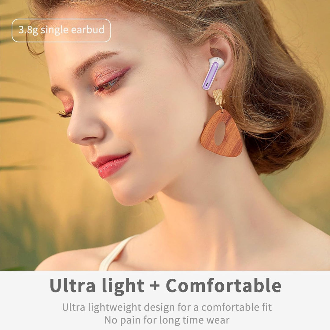 Auriculares inalámbricos, auriculares Bluetooth 5.4 2026 con 4 micr...