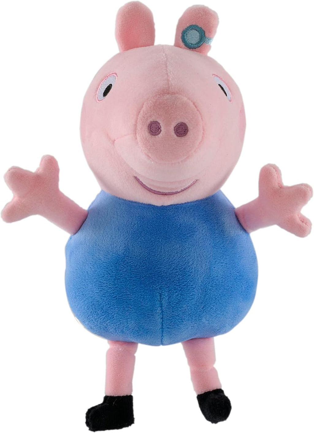 Peppa Pig George Parlante, Muñeco de peluche con voz y efectos de sonido, Peluche suave para preescolar