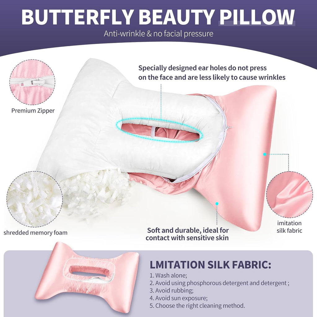 Almohada perforadora para dormir lateral con funda de almohada de