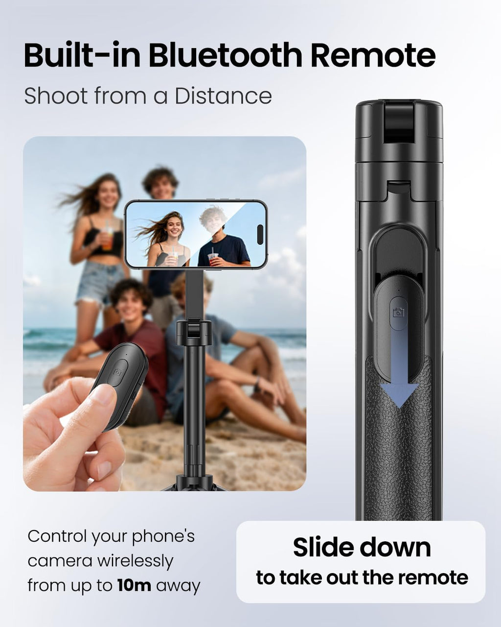 UBeesize Trípode de teléfono MagSafe Selfie Stick de 70 "de apertura