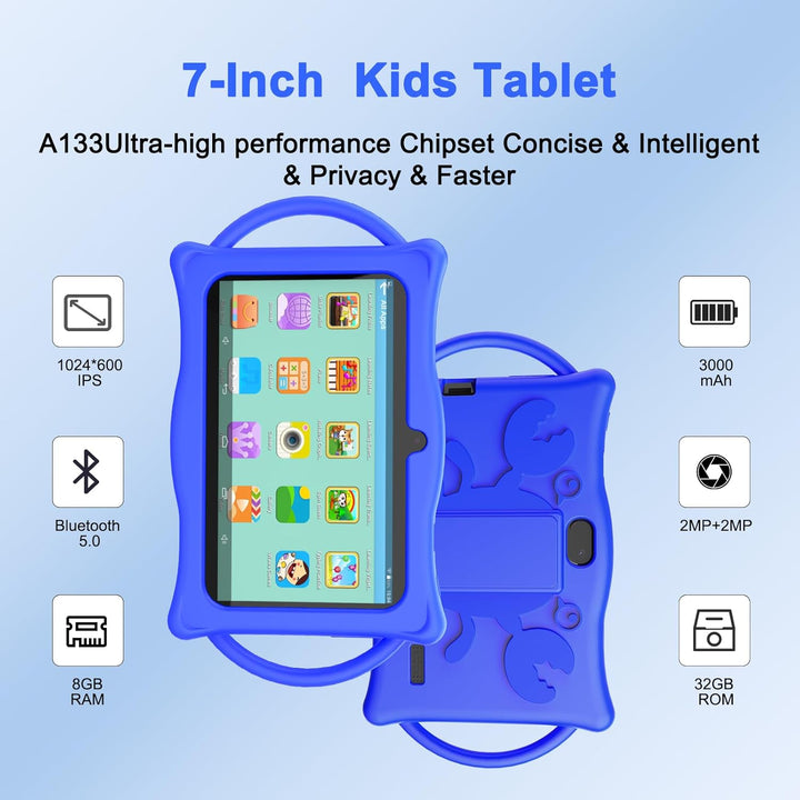 BYANDBY Tableta para Niños, Tableta Android 14 de 7 Pulgadas para N...