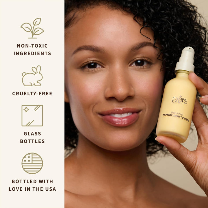 BAMBU EARTH Bakuchiol Peptide Face Moisturizer \u2013 Crema reparad...