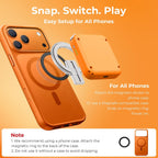 abxylute M4 - Controlador móvil para juegos a presión para Android y iPhone, Switch 1 y 2, controlador Bluetooth portátil, soporte retro de bolsillo para teléfono arcade, doble joystick Turbo Pro