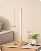 Lámpara EDISHINE Juego de 2 lámparas de mesa LED, modernas lámparas de escritorio