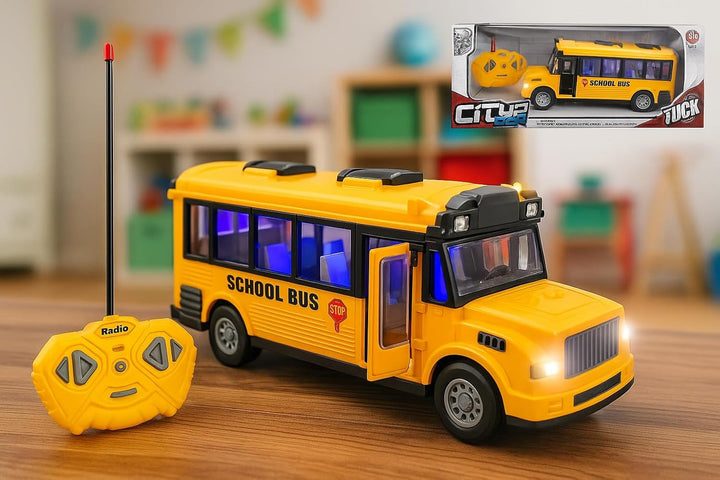 Luxe Realm City Car RC - Autobús escolar vehículo de