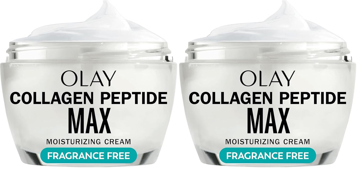 Olay Hidratante facial con péptido de colágeno, crema reafirmante p...