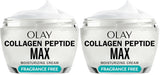 Olay Hidratante facial con péptido de colágeno, crema reafirmante p...