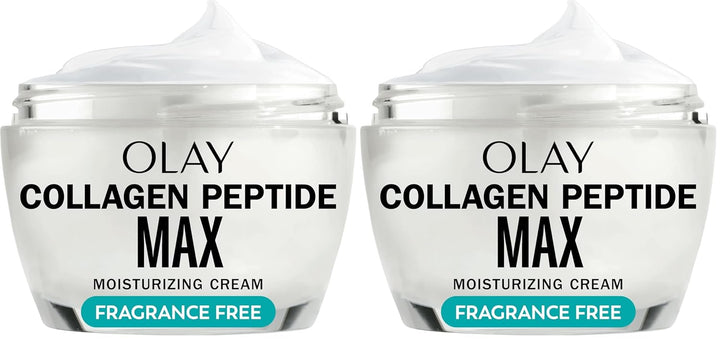 Olay Hidratante facial con péptido de colágeno, crema reafirmante p...