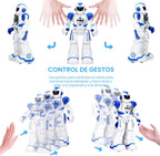 KingsDragon Juguete de robots para niños, juguete de detección de gestos RC, robot interactivo para caminar, cantar, bailar, regalos de cumpleaños para niños y niñas de 6, 7, 8, 9 años