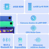 Tableta para niños: Tablet Android 15 de 10 pulgadas para niños, ba...